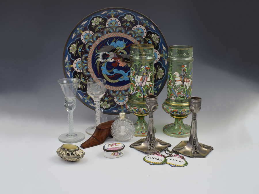 Glass, Cloisonne, Enamel, Metals & Other Media