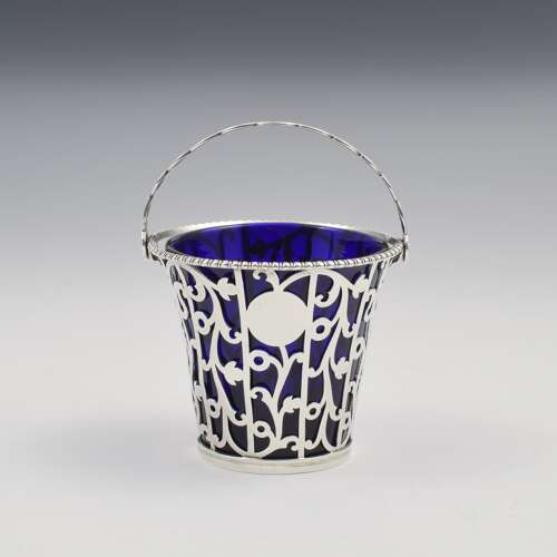 Superb Georgian Pierced Silver Cream Pail / Sugar Basket Aldridge & Green 1769
