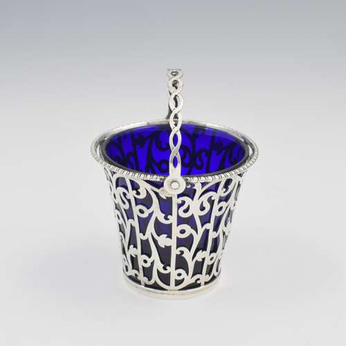Superb Georgian Pierced Silver Cream Pail / Sugar Basket Aldridge & Green 1769