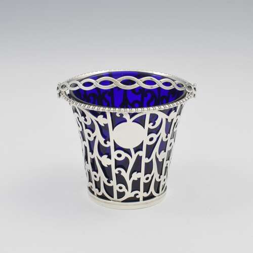 Superb Georgian Pierced Silver Cream Pail / Sugar Basket Aldridge & Green 1769