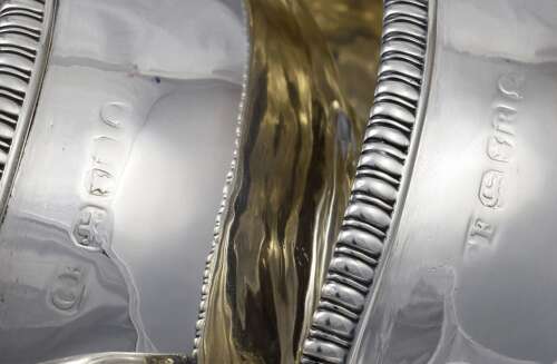 Stunning Pair Of Georgian Silver Pedestal Sauce Boats / Sauceboats