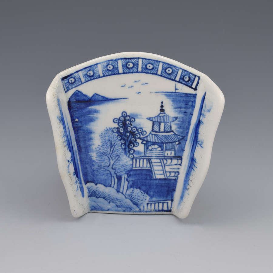 18th Century Derby Porcelain Blue & White Asparagus Server c.1775