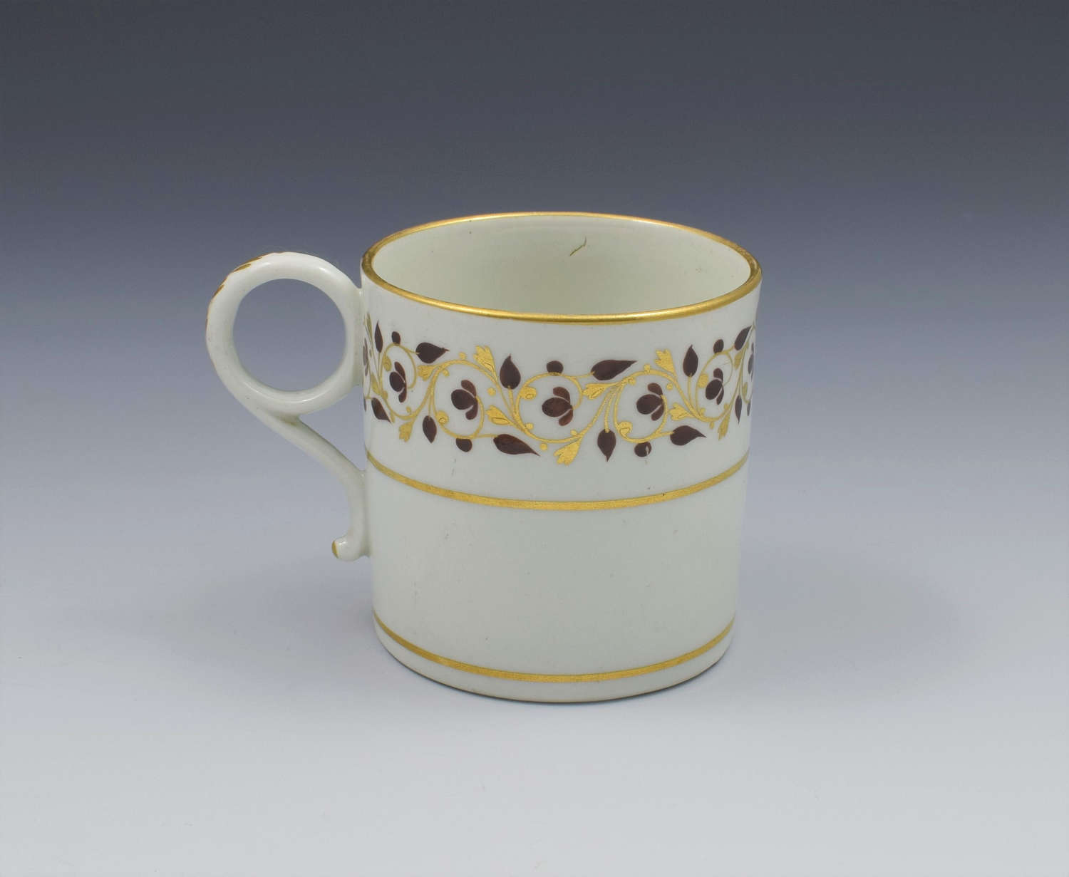 Worcester Barr Period Porcelain Coffee Can c.1800