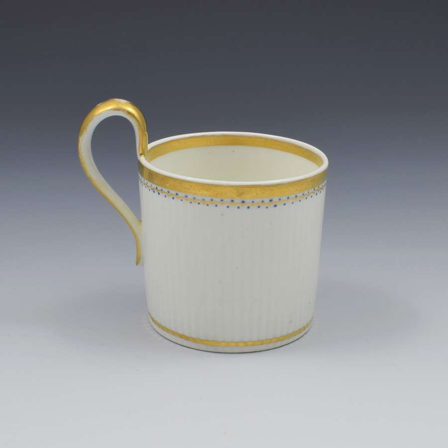 Derby Porcelain Paris Flute Coffee Can High Loop Handle c.1820