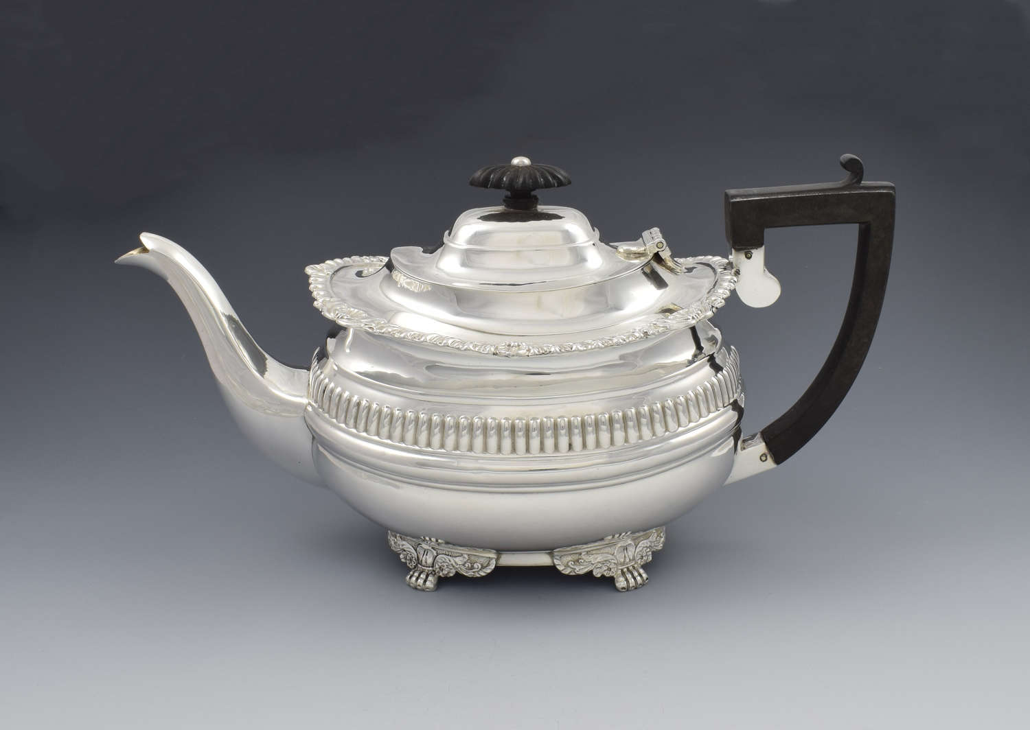 Edwardian Silver Teapot Chester 1906 Nathan & Hayes
