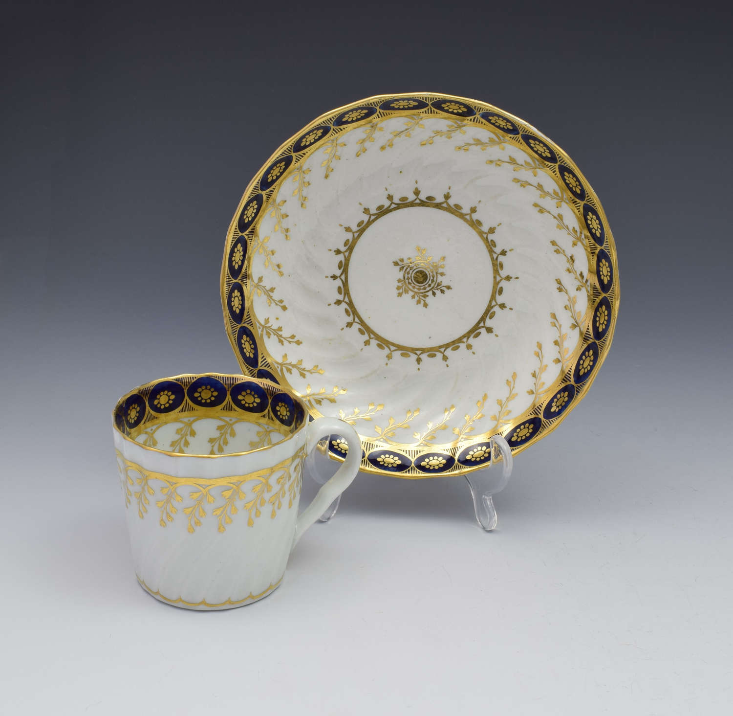 Chamberlain Shanked Coffee Can & Saucer Pattern 61 C.1795