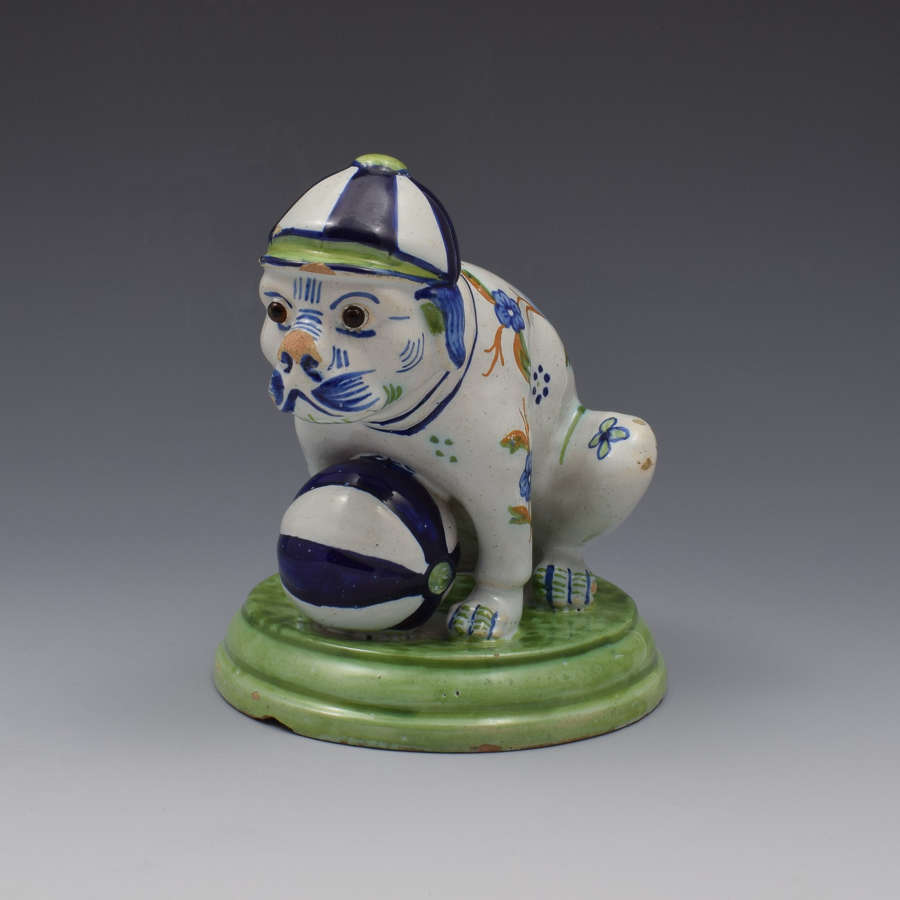 Unusual Novelty Max Emmanuel Mosanic Pottery Dog By Desvres