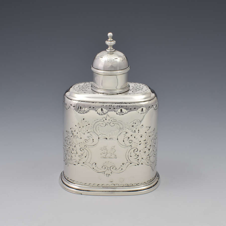George I Silver Tea Caddy London C.1726 Richard Green