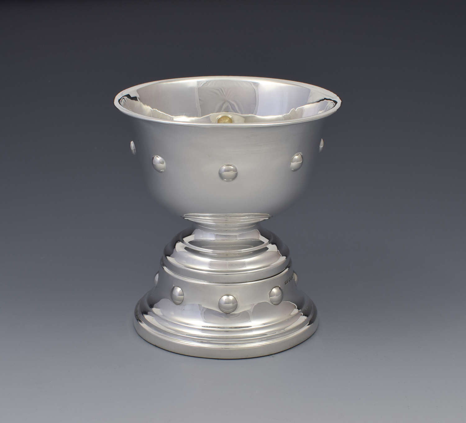 Edwardian Arts & Crafts Silver Pedestal Bowl & Stand