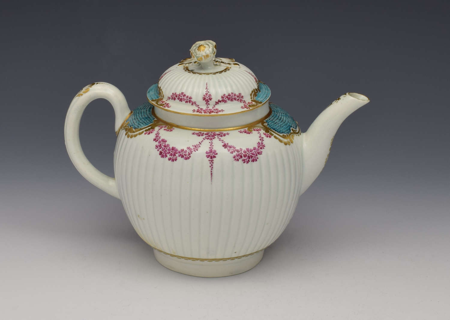 First Period Worcester Sevres Style Teapot, C.1770