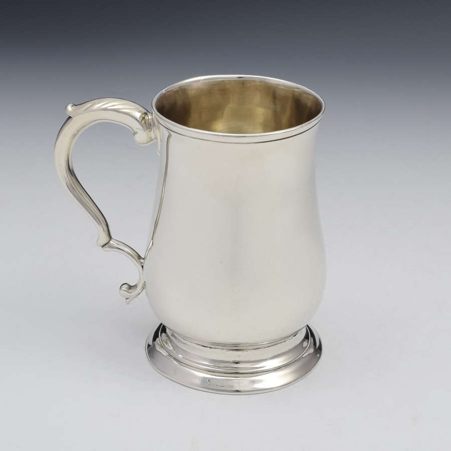 George III Silver 1/3 Pint Beer Mug Tankard Christening