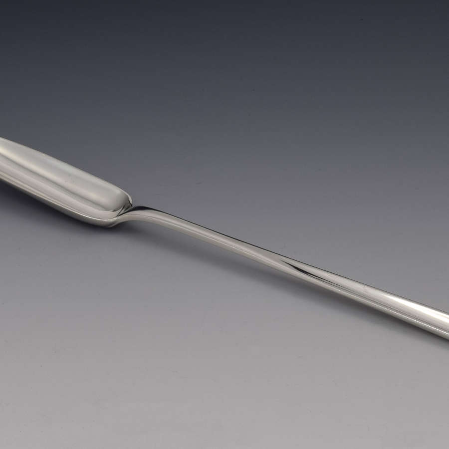 George III Silver Double Ended Marrow Scoop