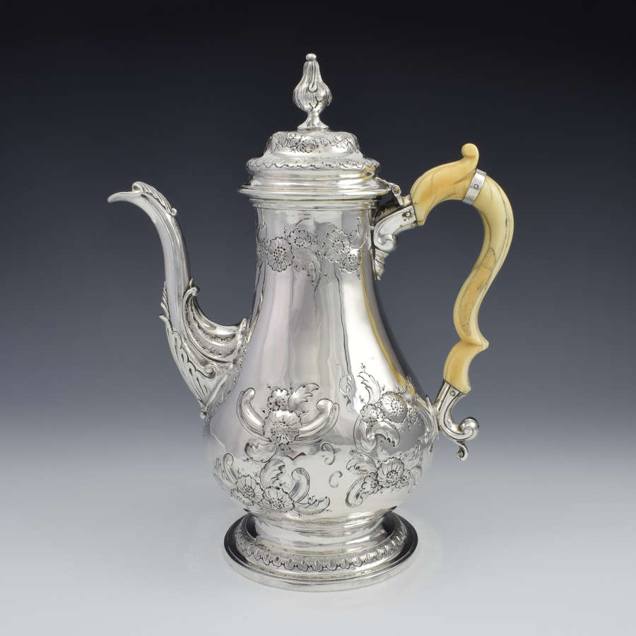 George III Silver Coffee Pot London 1817 Samuel Knight