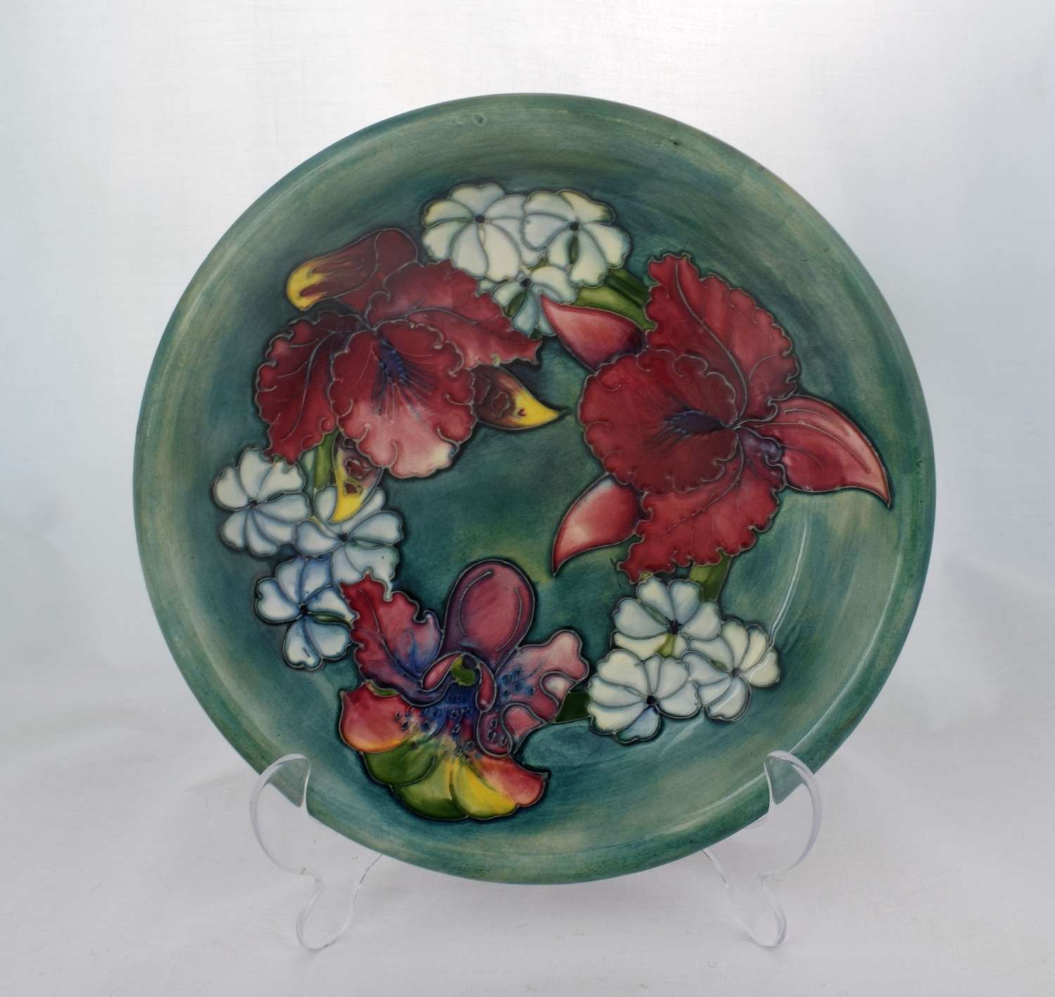 Moorcroft Dish Iris & Spring Flowers Pattern Plate