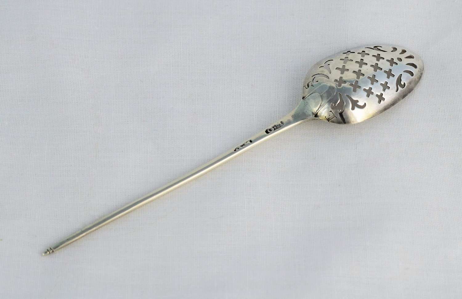 George II Silver Mote Spoon C.1750