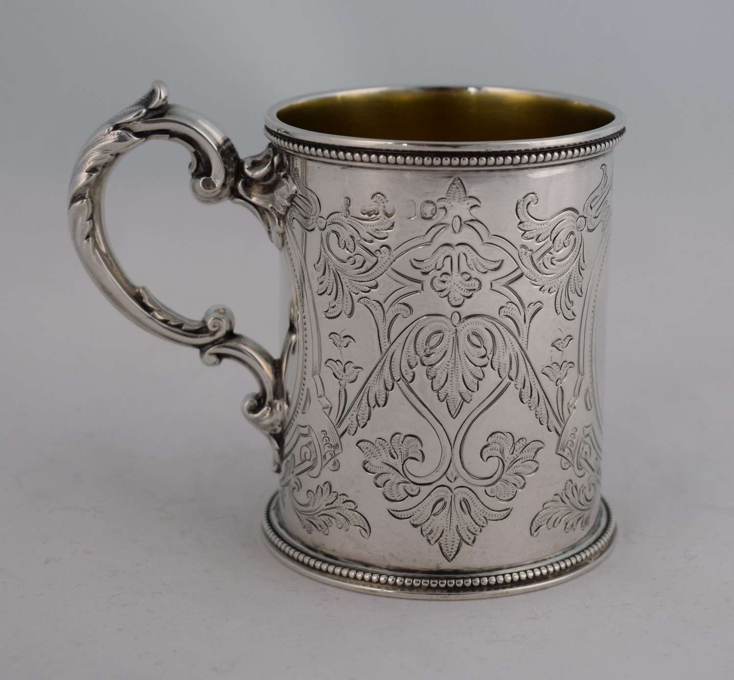 Victorian Silver Christening Mug John & Edward Barnard
