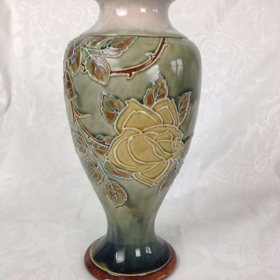 Large 11" Royal Doulton Art Nouveau Vase Florrie Jones