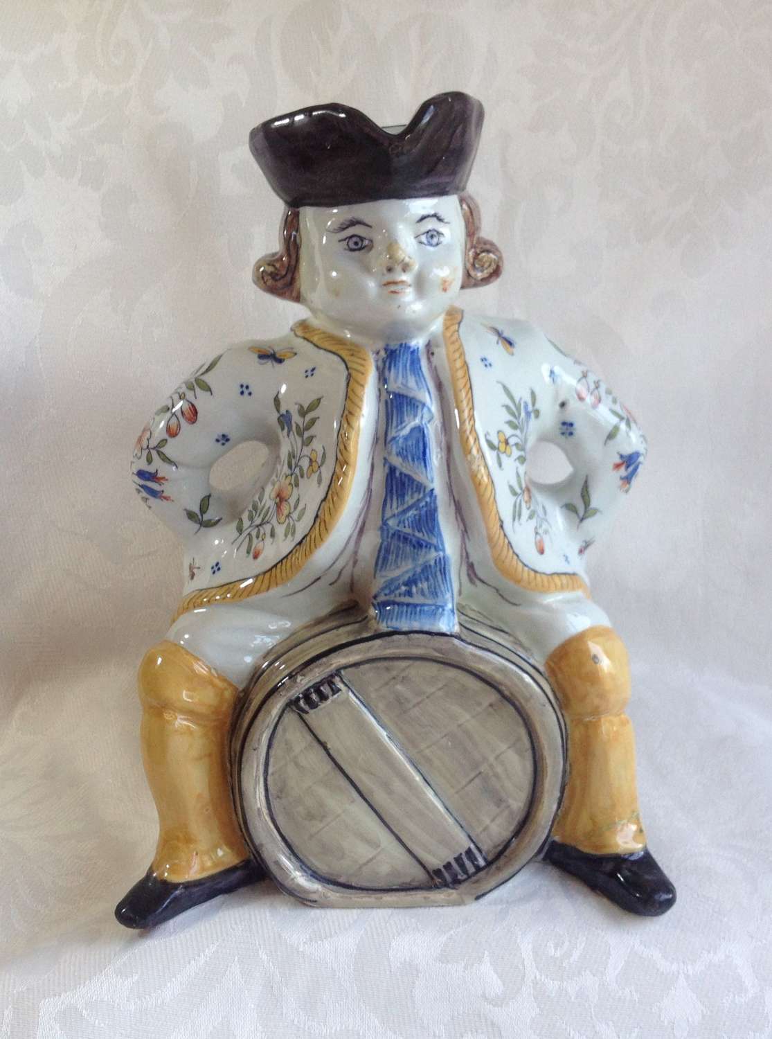 French Faience Pot Jacquot Desvres George Martel Toby Jug