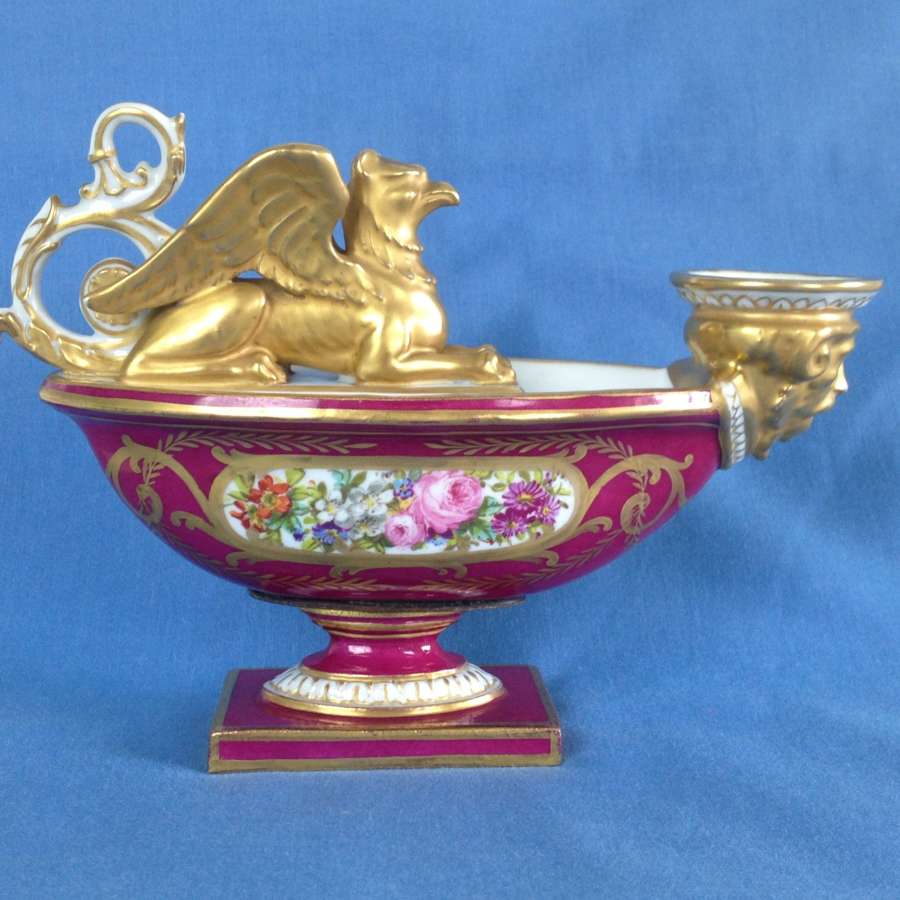 Sevres Imperial Porcelain Aladdin Oil Lamp c.1804-1814