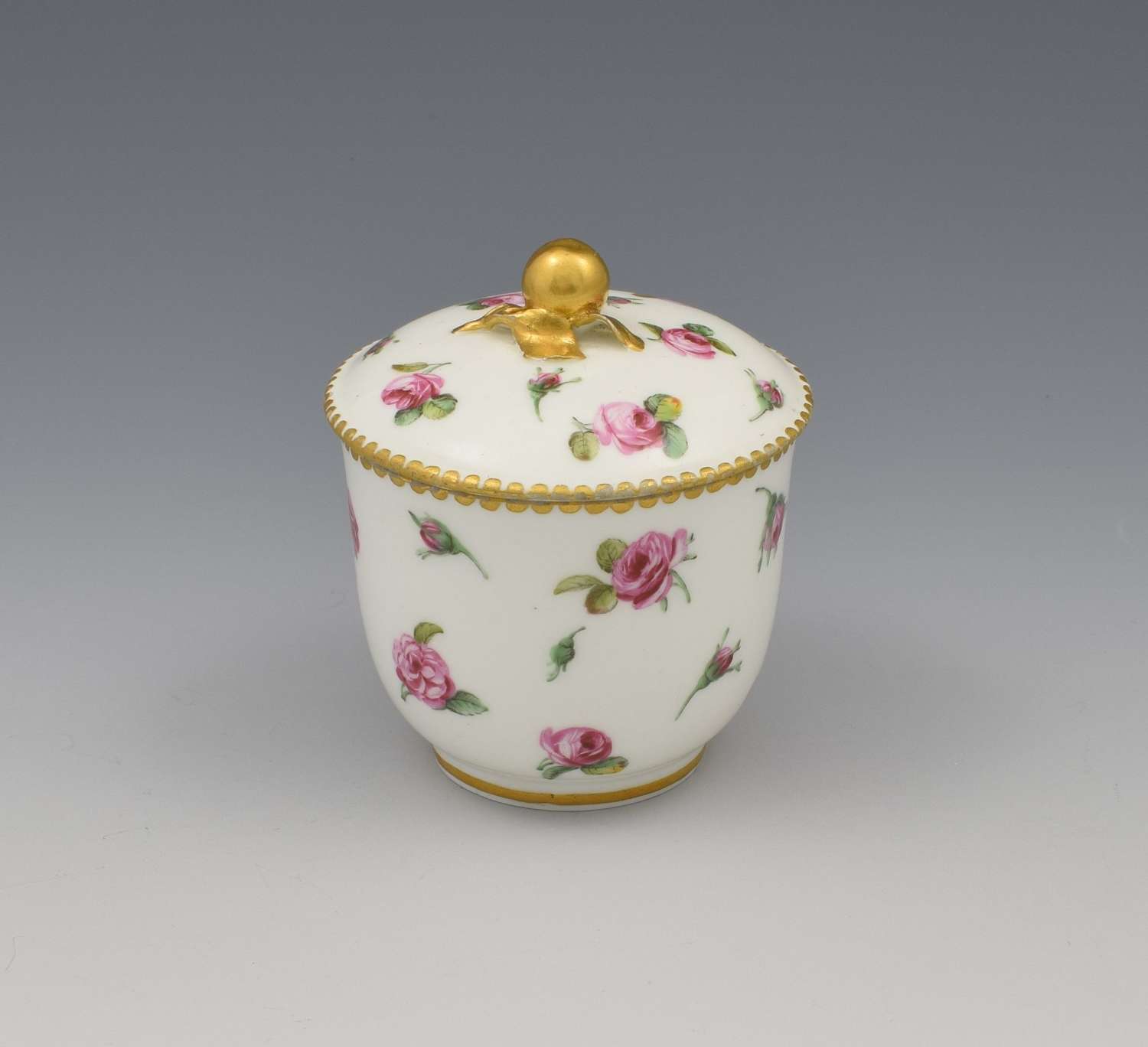 18th Century Sevres Porcelain Pot De Confiture / Jam Pot 1780