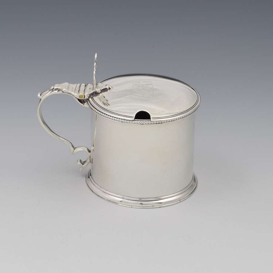 Georgian Silver Drum Mustard Pot Robert Hennell 1782
