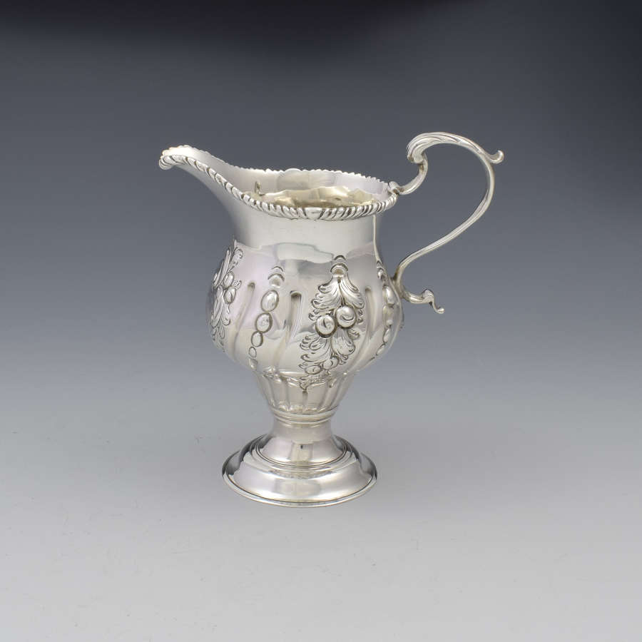 Early George III Silver Pedestal Cream Jug 1767