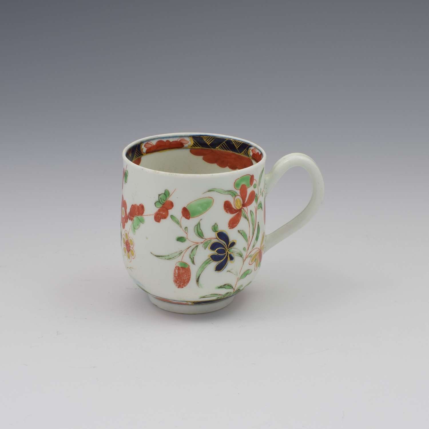 First Period Worcester Porcelain Kempthorne Pattern Coffee Cup c.1770