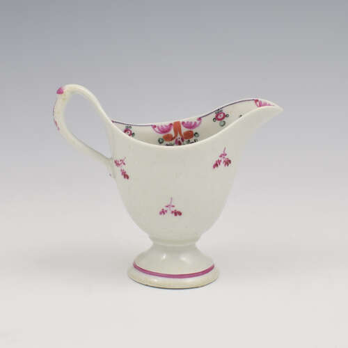 Lovely Georgian New Hall Porcelain Clip Handle Cream Jug Pattern 121 c.1785
