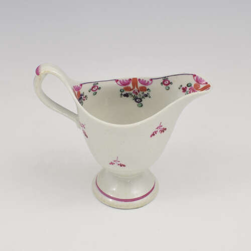 Lovely Georgian New Hall Porcelain Clip Handle Cream Jug Pattern 121 c.1785