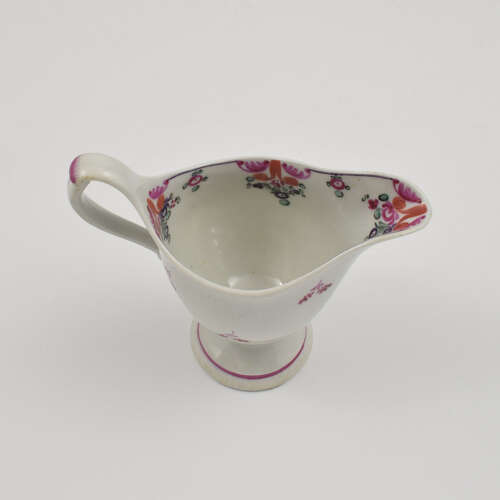 Lovely Georgian New Hall Porcelain Clip Handle Cream Jug Pattern 121 c.1785