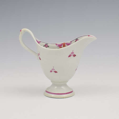 Lovely Georgian New Hall Porcelain Clip Handle Cream Jug Pattern 121 c.1785