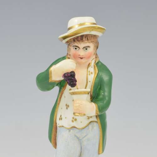Charming Victorian Staffordshire Figure Of Autumn Four Seasons c.1850