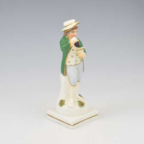 Charming Victorian Staffordshire Figure Of Autumn Four Seasons c.1850