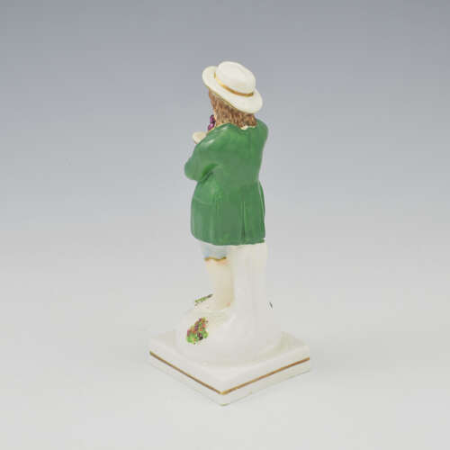 Charming Victorian Staffordshire Figure Of Autumn Four Seasons c.1850