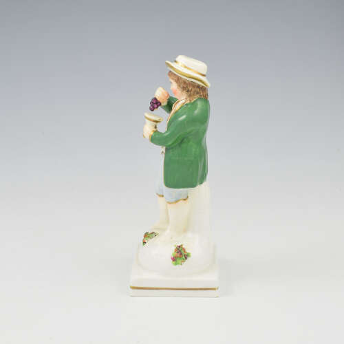 Charming Victorian Staffordshire Figure Of Autumn Four Seasons c.1850
