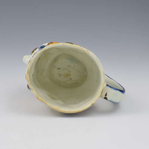 Fabulous Staffordshire Prattware Pearlware Bacchus Satyr Mug c.1800