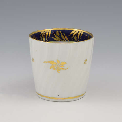 Chamberlain's Worcester Porcelain Spiral Fluted Coffee Can Patt. 273 c.1800