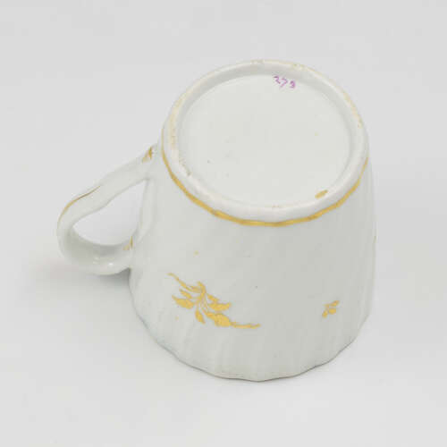 Chamberlain's Worcester Porcelain Spiral Fluted Coffee Can Patt. 273 c.1800