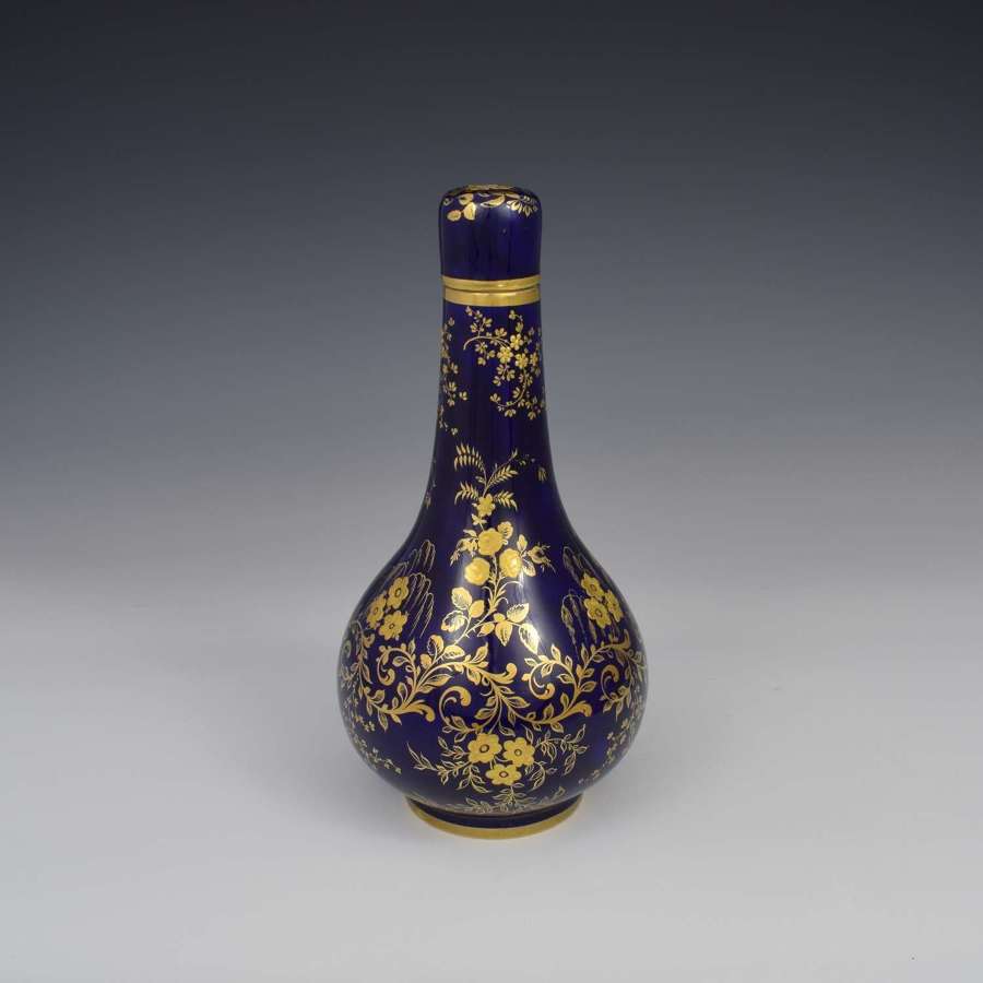 Derby Porcelain Sevres Style Bottle Vase & Cover c.1835