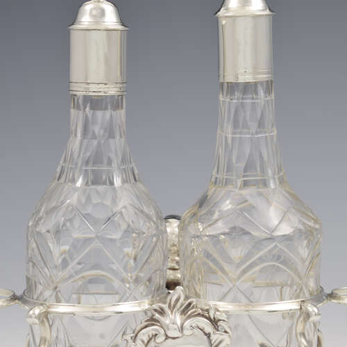 Superb George II Silver Cruet Stand 1757 Jabez Daniell Georgian