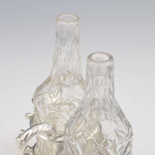 Superb George II Silver Cruet Stand 1757 Jabez Daniell Georgian