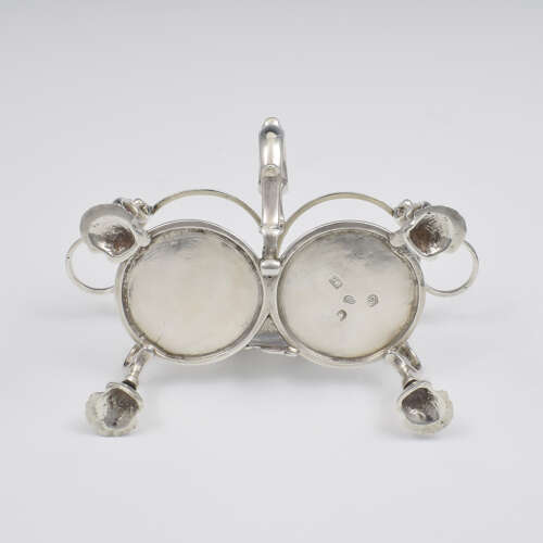 Superb George II Silver Cruet Stand 1757 Jabez Daniell Georgian