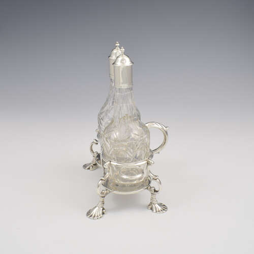 Superb George II Silver Cruet Stand 1757 Jabez Daniell Georgian
