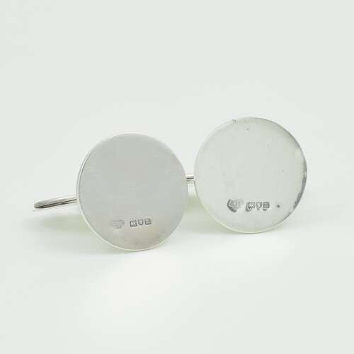 Pair Of Art Nouveau Silver Place Card / Menu Holders Goldsmiths Co.