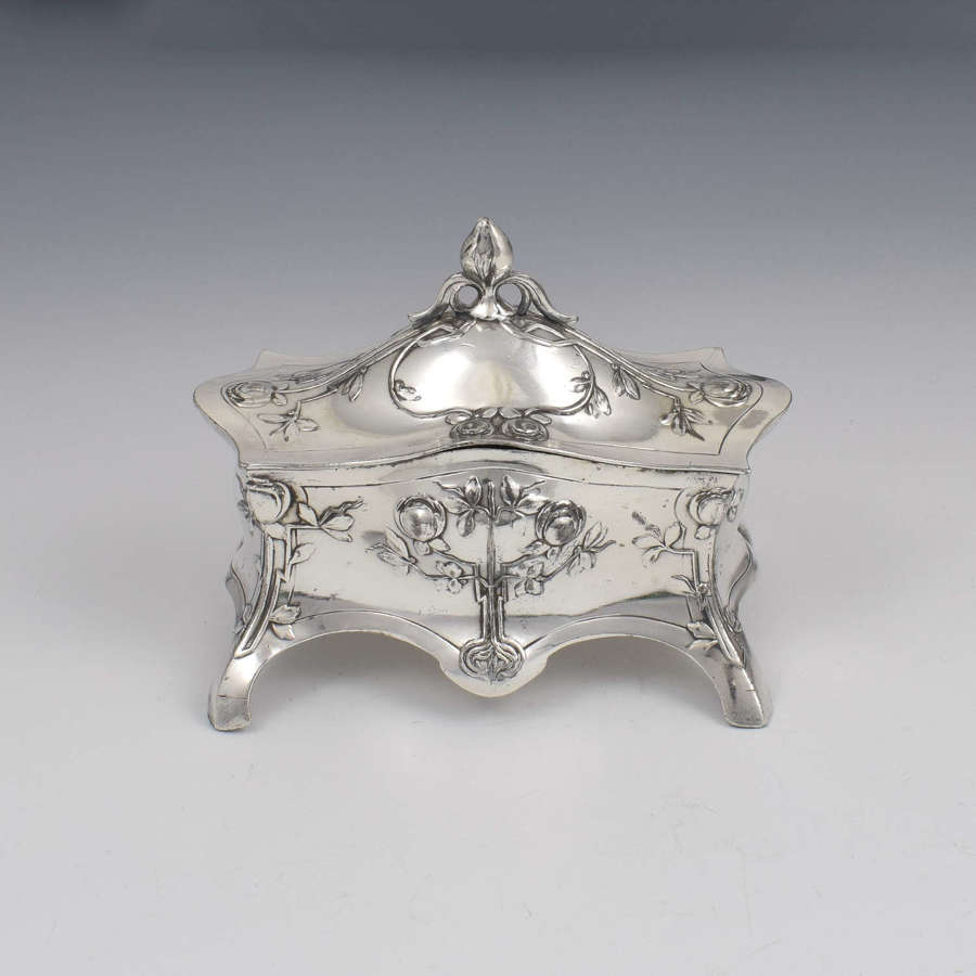 WMF Art Nouveau Jugendstil Silver Plated Jewellery / Ring Box