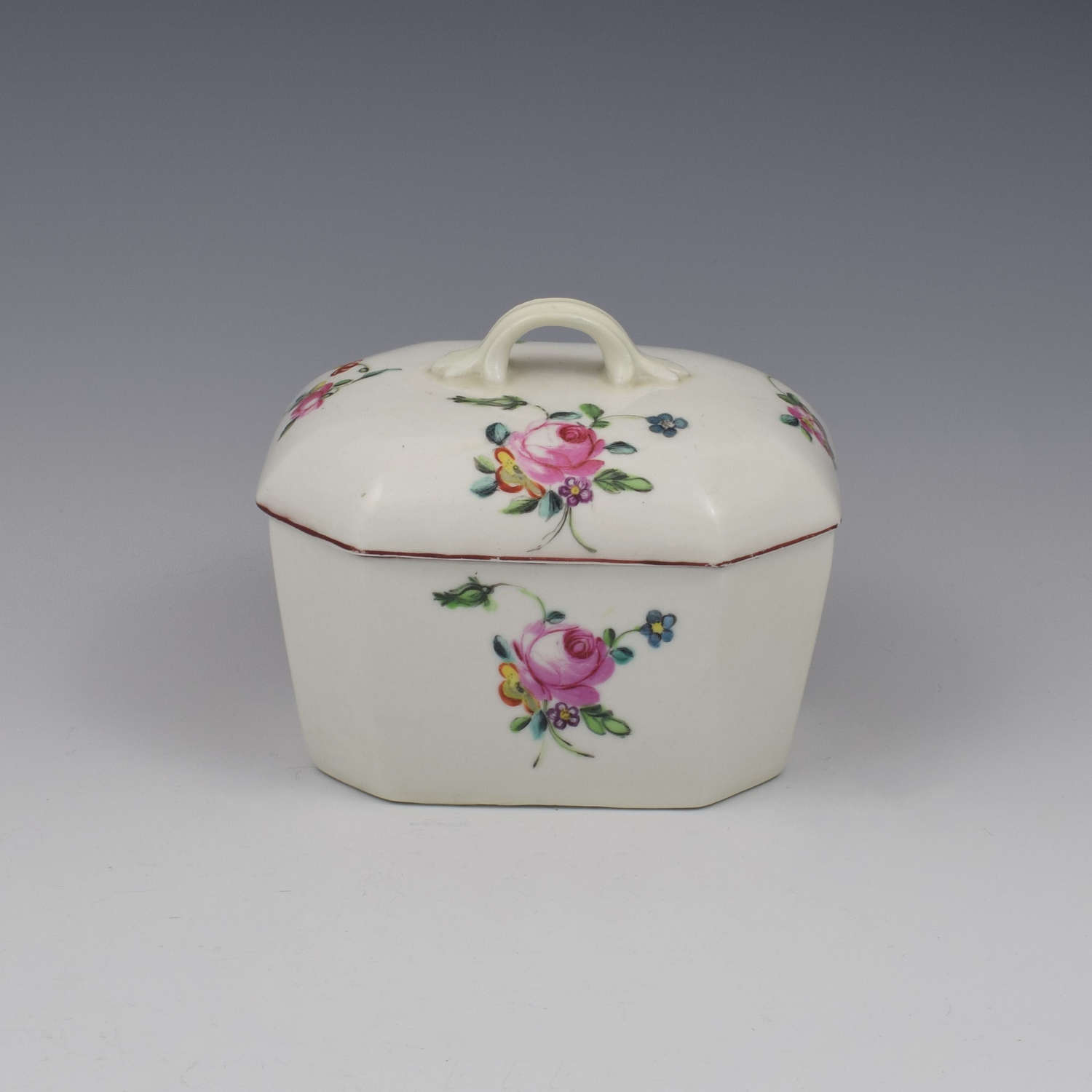 18th Century Derby Porcelain Butter Tub / Dish c.1760
