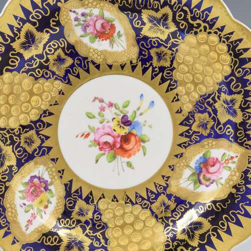 Stunning Regency Spode Felspar Porcelain Dessert Serving Plate Pattern 4003 c.1825