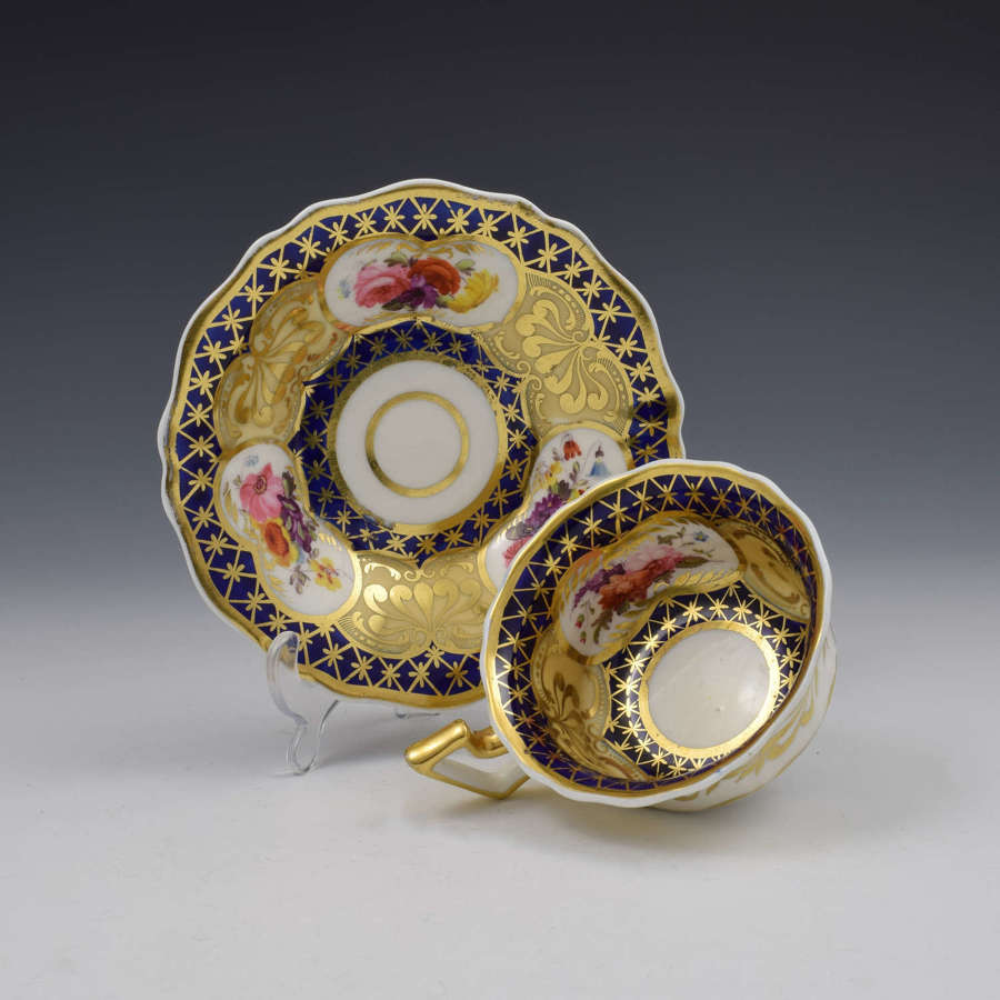 Ridgway Porcelain Tea Cup & Saucer Pattern 2/1114 / 2/1178 c.1820