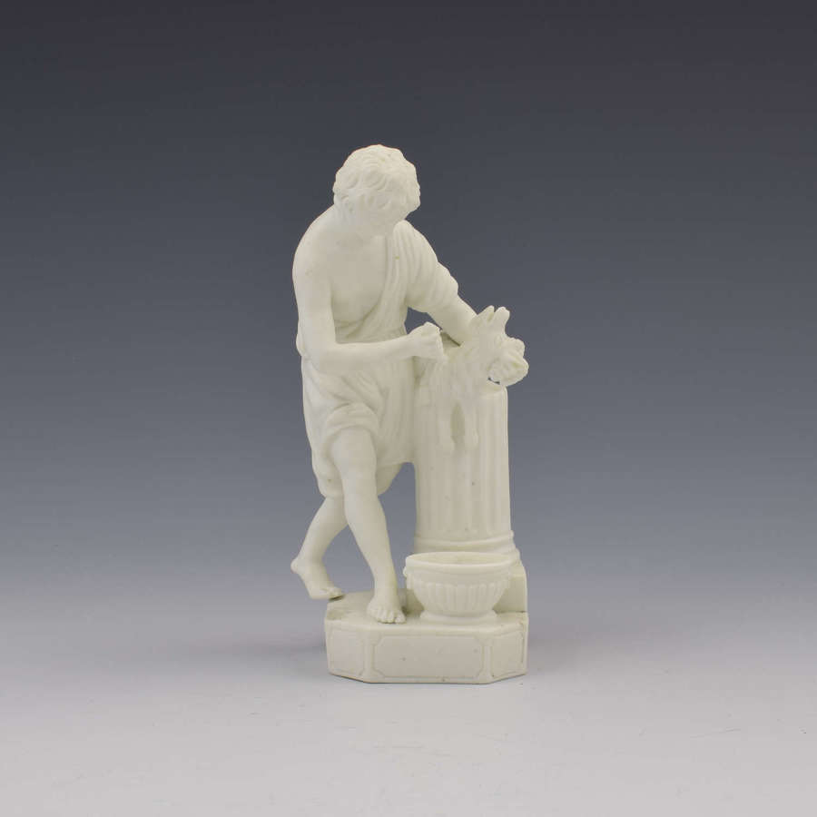 Rare Derby Biscuit / Bisque Porcelain Figure Sacrifice No. 14 c.1775