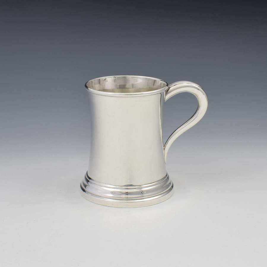 Edwardian Silver Half Pint Beer / Christening Mug